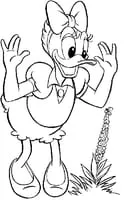 Donald Duck kleurplaat 14